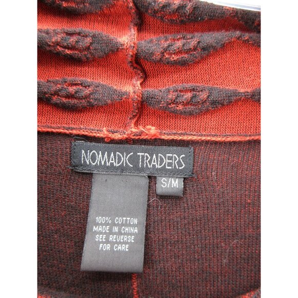 Nomadic Traders Sweater Small Medium Poncho Art to Wear Draped Cowl - Picture 7 of 8